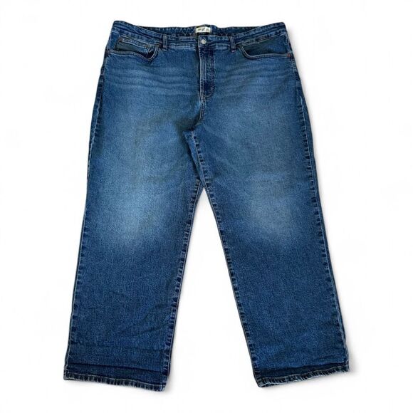 Madewell The Plus '90s Straight Jean in Barlow Wash Size 26W - Picture 2 of 13